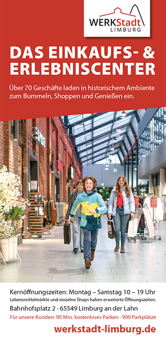 WerkStadt in Limburg - über 70 Geschäfte. Shoppen, Genießen, Leben